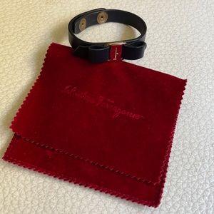 Salvatore Ferragamo Vara Bow Leather Bracelet
